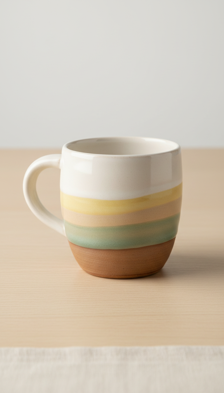 Ceramic Mug With Comfort Handle