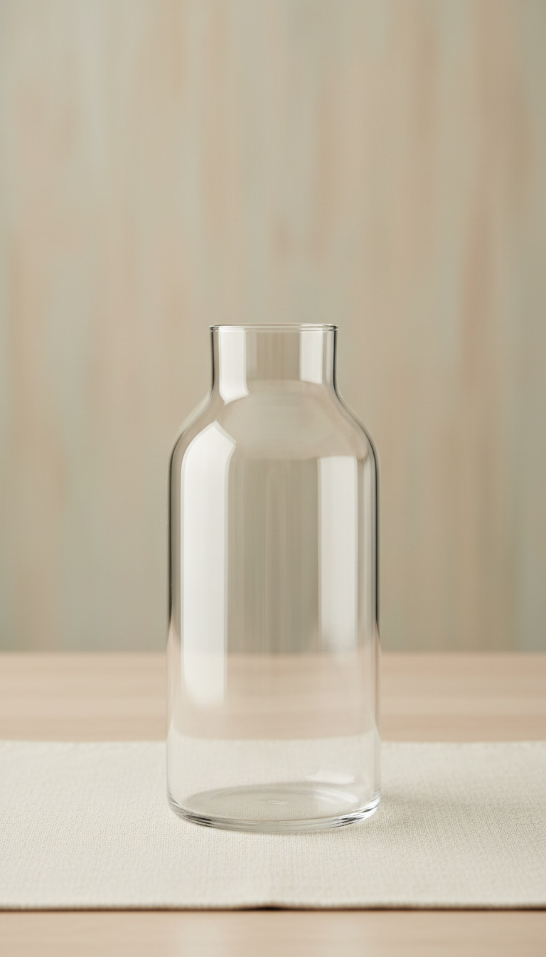 Minimalist Glass Water Carafe